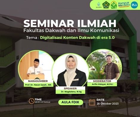 FDIK UIN Syahada Padangsidimpuan Laksanakan Seminar Nasional Penguatan Digital Konten Dakwah di Era 5.0