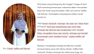 Tak Kenal Menyerah: Mahasiswa UIN Syahada Padangsidimpuan Raih Juara 2 dalam Lomba Karya Tulis Ilmiah di Cirebon