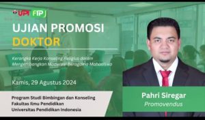 Pahri Siregar Raih Gelar Doktor dalam Bidang Ilmu Konseling