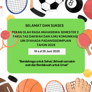 Fakultas Dakwah dan Ilmu Komunikasi Gelar Pekan Olahraga Mahasiswa Semester 2