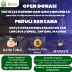 FDIK UIN Syahada Padangsidimpuan Gelar Open Donasi Peduli Bencana untuk Tapsel, Tapteng, Kota Sibolga, dan Madina