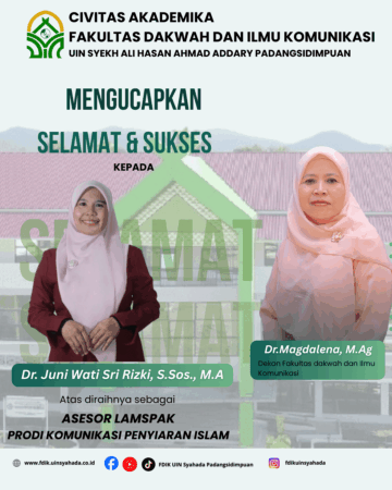 FDIK UIN Syahada Apresiasi Pengangkatan Dr. Juni Wati Sri Rizki, S.Sos., M.A sebagai Asesor LAMSPAK