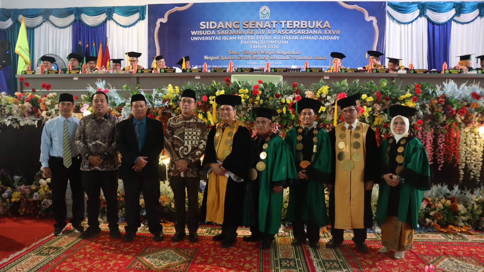 UIN Syahada Padangsidimpuan Kukuhkan 500 Wisudawan, Tegaskan Komitmen Lulusan Cerdas Berintegritas